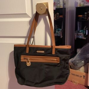 Michael Kors black tote bag